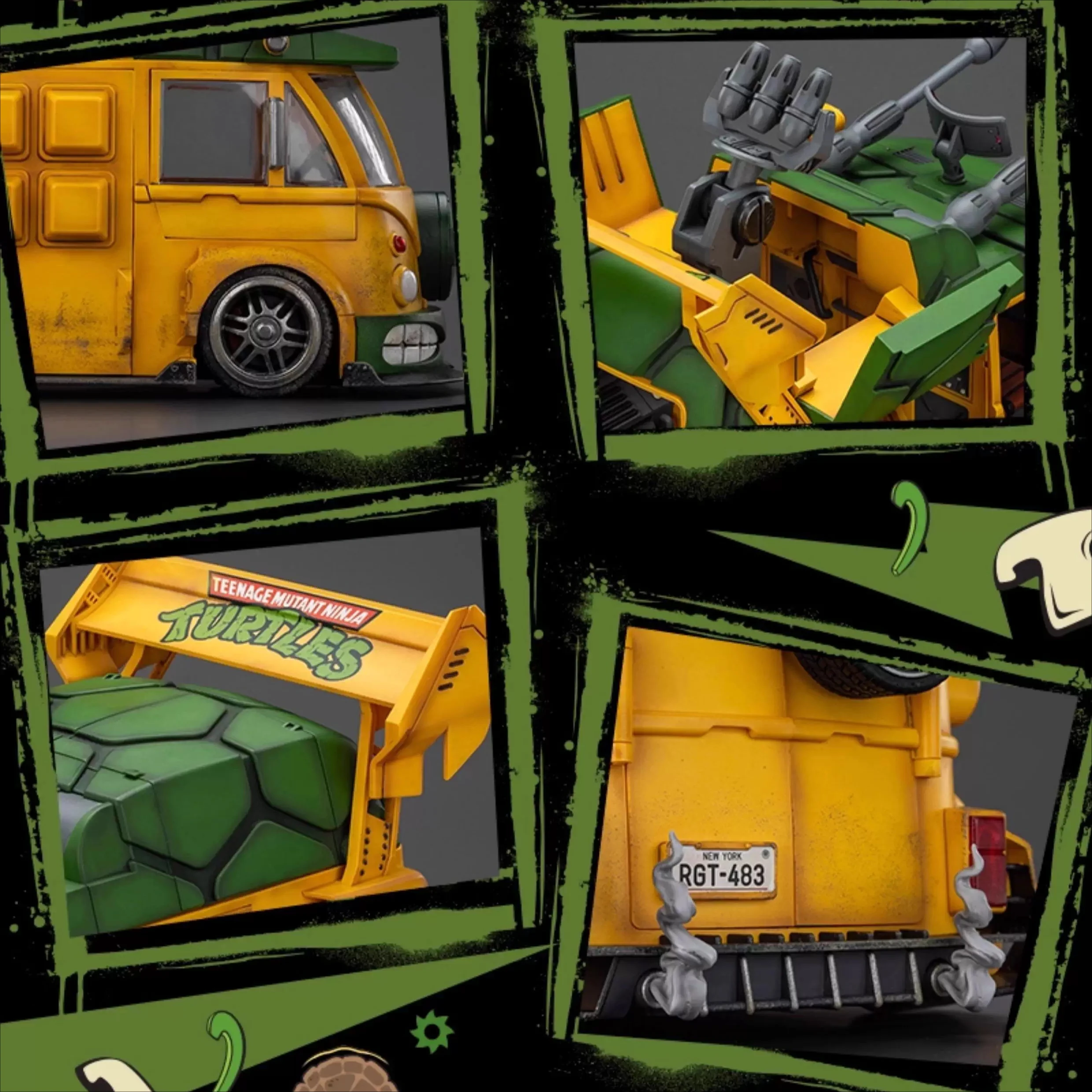 

JOYTOY 1/18 Фигурка TMNT Teenage Mutant Ninja Черепашки Черепаха Ван Roadkill Rodney Коллекционная модель Аниме Фигурки Игрушки Подарок