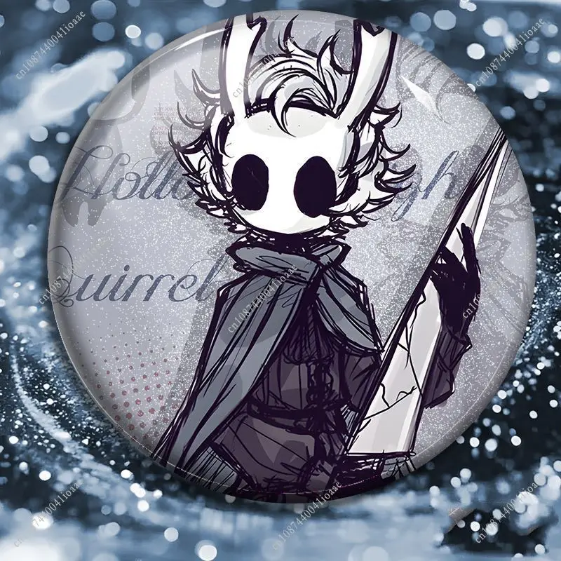 58MM Horror Anime Hollow Knight Ronde Broche Cartoon Badge Pins DIY Kleding Gesp Badge Accessoires Speelgoed Cadeau voor Kinderen vriend