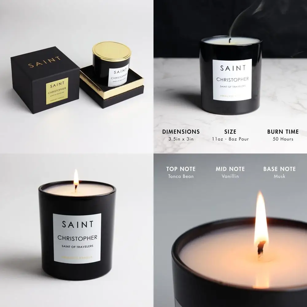 

Soy Coconut Traveler's Prayer Candle, Aromatherapy with 50-Hour Burn