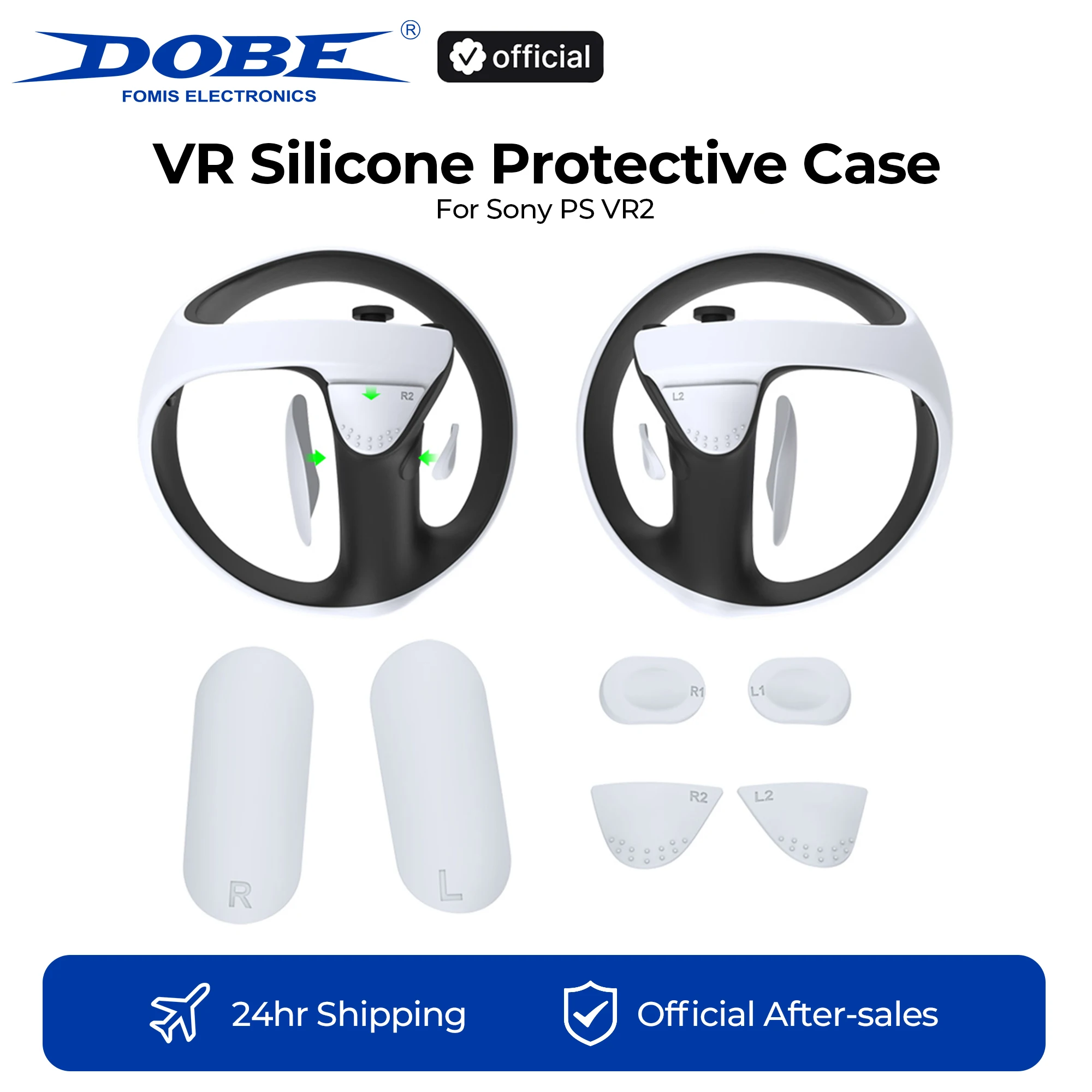 DOBE Silicone Protective Case For Sony PS VR2 Handle Button Pad Anti-slip Cover For PSVR2 Game Controller Protector Accessories