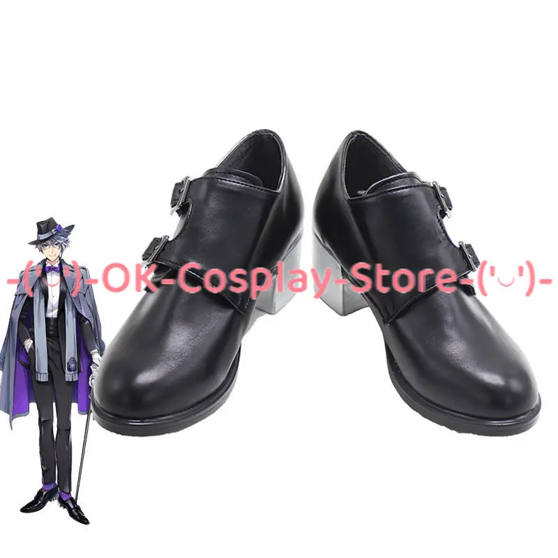 

Game Twisted Wonderland Azul Crowley Cosplay Shoes PU Leather Shoes Custom Made Halloween Carnival Boots Custom Made