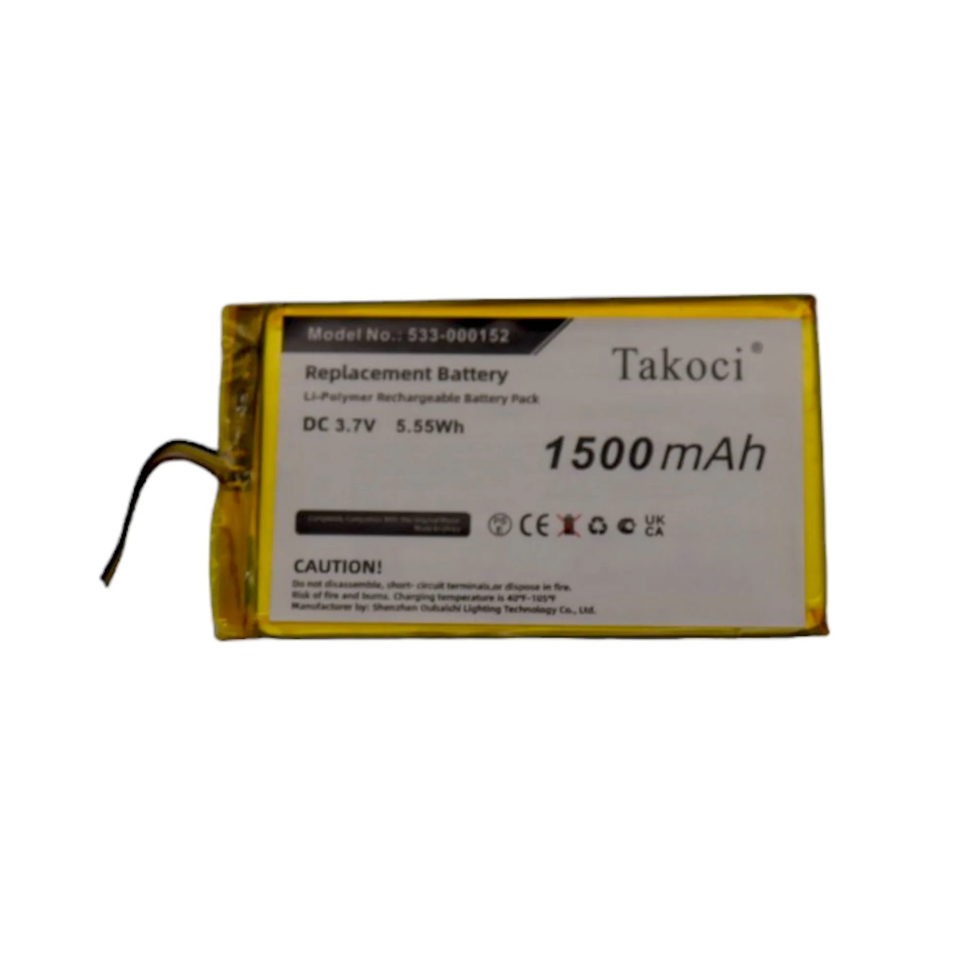 

Replacement Battery 1500mAh for Logitech,G913, G913TKL ,YR0076, G915,G915TKL, Y-R0069,533-000152 ,AHB355085PCT-02