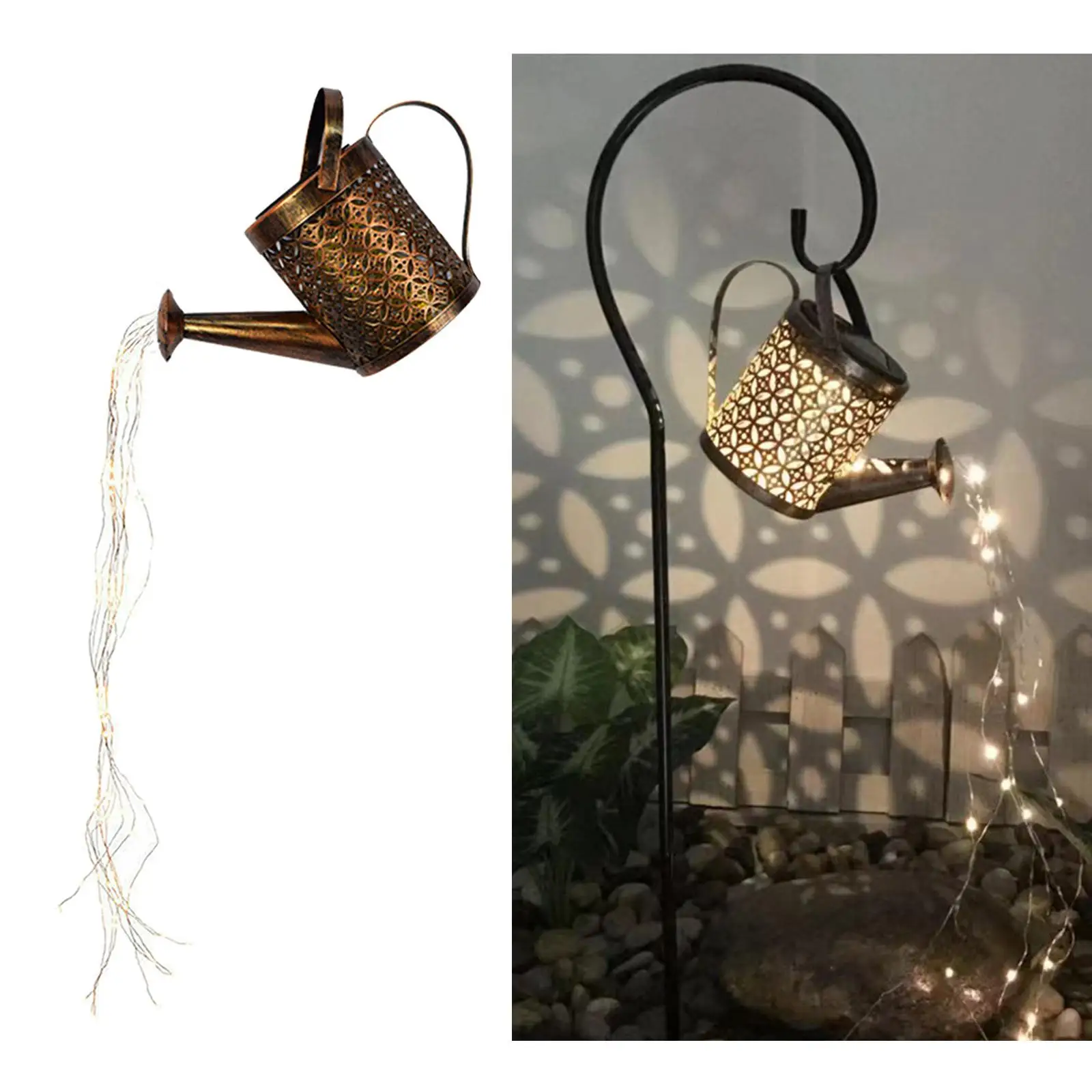 Romantic Garden Watering Can String Light IP55 Solar Lamp Fairy Light Decor