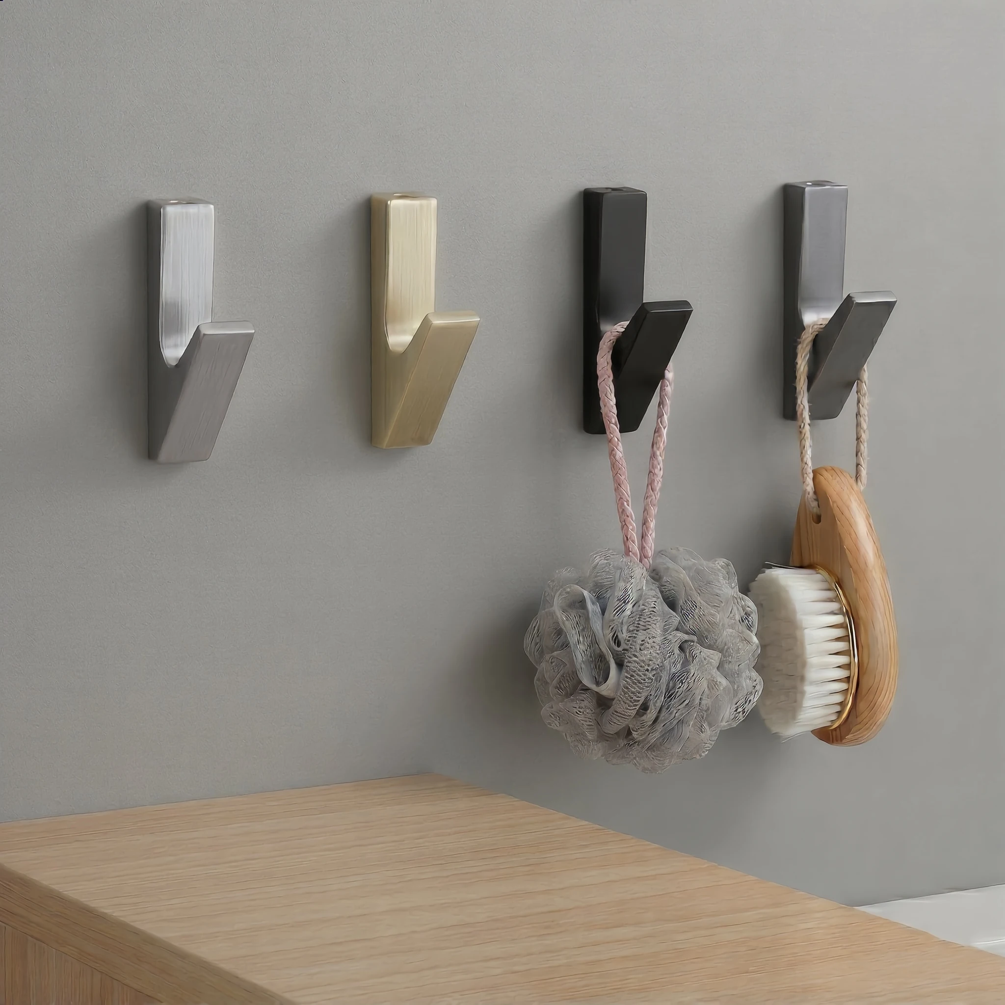 Moderner minimalistischer Badezimmerhaken, Einzelhaken für Badezimmer, Garderobe, Wandhaken für den Eingangsbereich