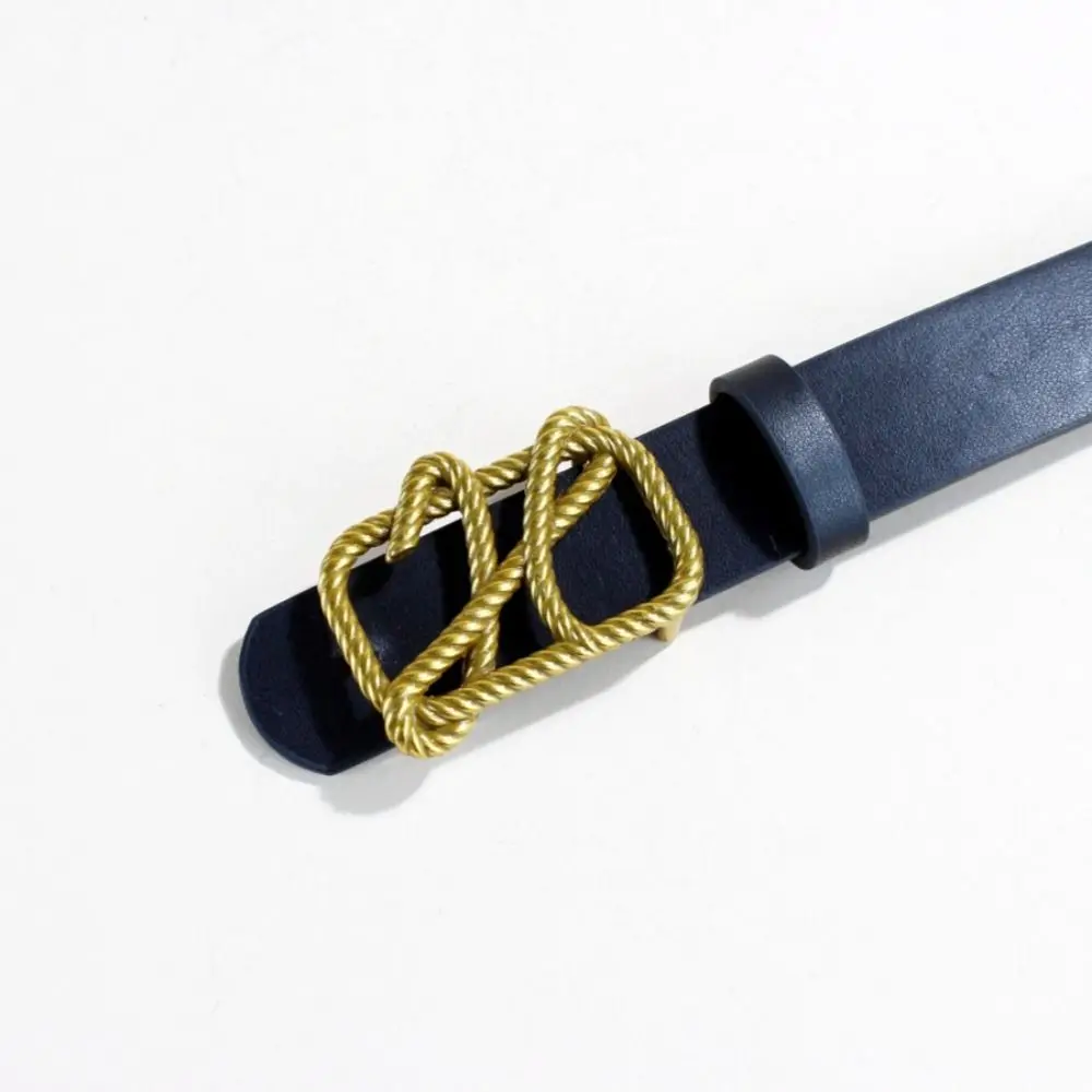 حزام جلد متعدد الاستخدامات للنساء ، زخرفة الخصر ، تصميم فاخر ، مشبك منزلق معدني ، حزام