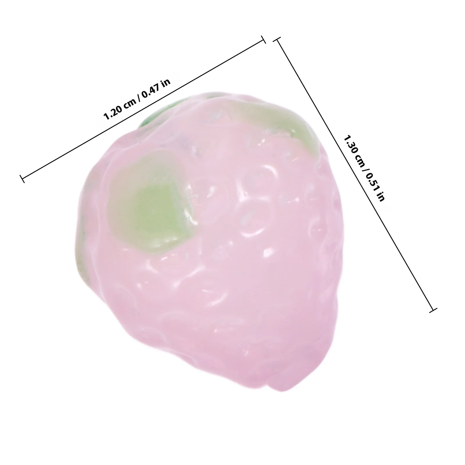 20Pcs Strawberry Design Loose Beads for DIY Necklace Bracelet Crafting Spacer Beads Jewelry Making Materials Necklace Material