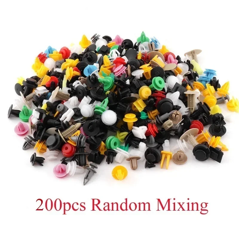 Universal Auto Fastener Kit 200-1000pcs Assorted 30 Types Bumper Door Clips Retainer Rivets for Vehicle Quick Fix