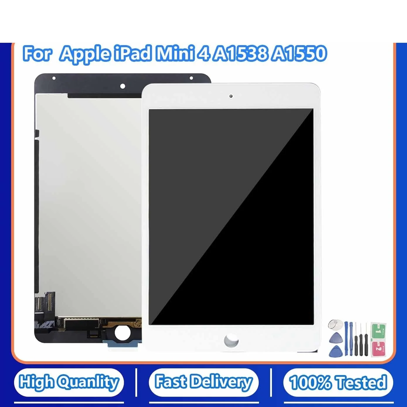 New! LCD Grade AAA+ For iPad mini 4 Mini4 A1538 A1550 LCD Display Touch Screen Digitizer Panel Assembly Replacement Part High