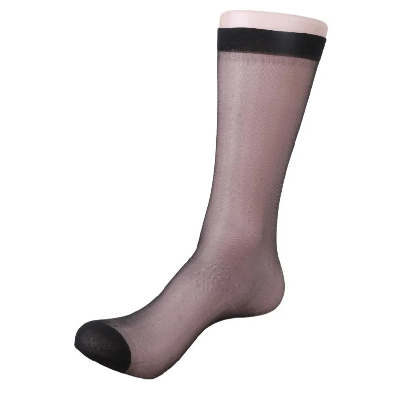 

Женские шелковые чулки до колена, 1 пара ультратонких прозрачных носков, принадлежности для женского костюма, одинаковые для