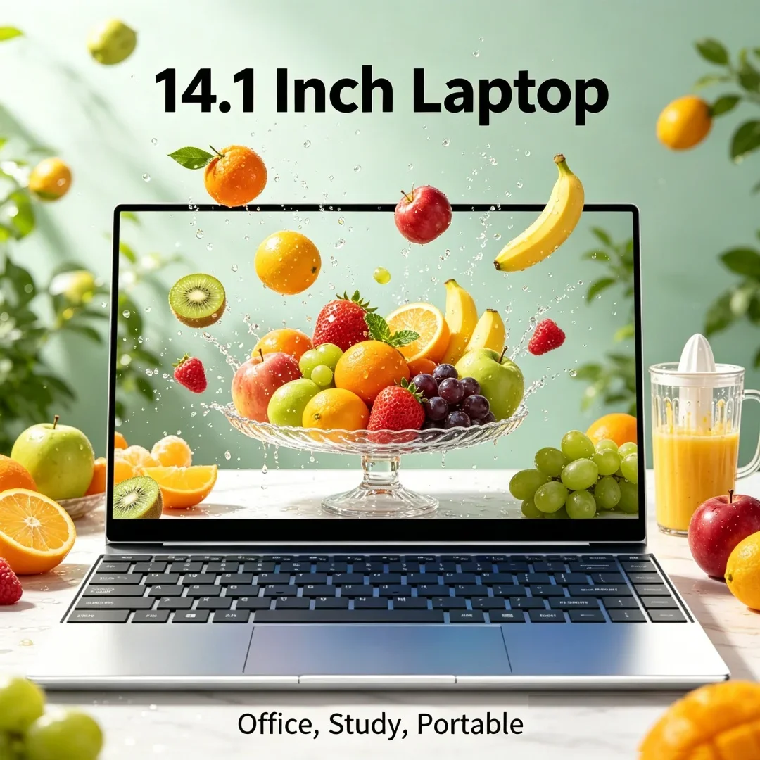

Hot Sale Trendy Original 14.1" Laptop 120Hz Ultra-clear FHD IPS Screen Intel 4405U 5000mAh 32GB/2TB SSD