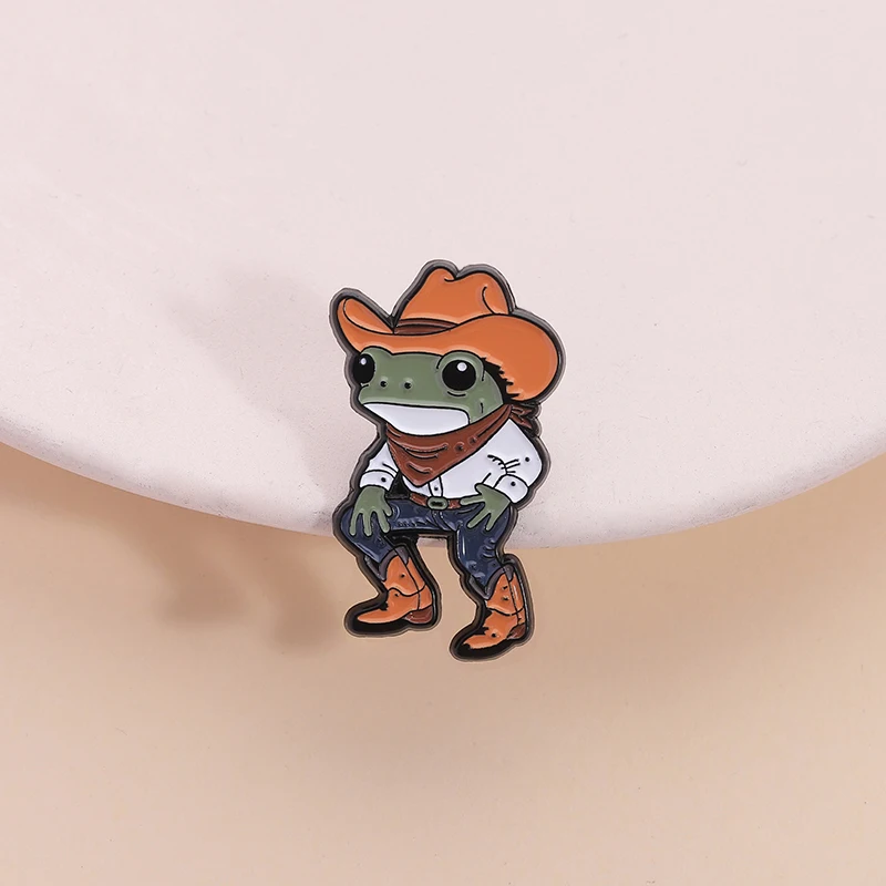 Cute Frog Collection Enamel Pins Slay-DHD Mental Health Autism Frog Brooches Lapel Badge Fashion Jewelry Gifts for Kids Friends image 3