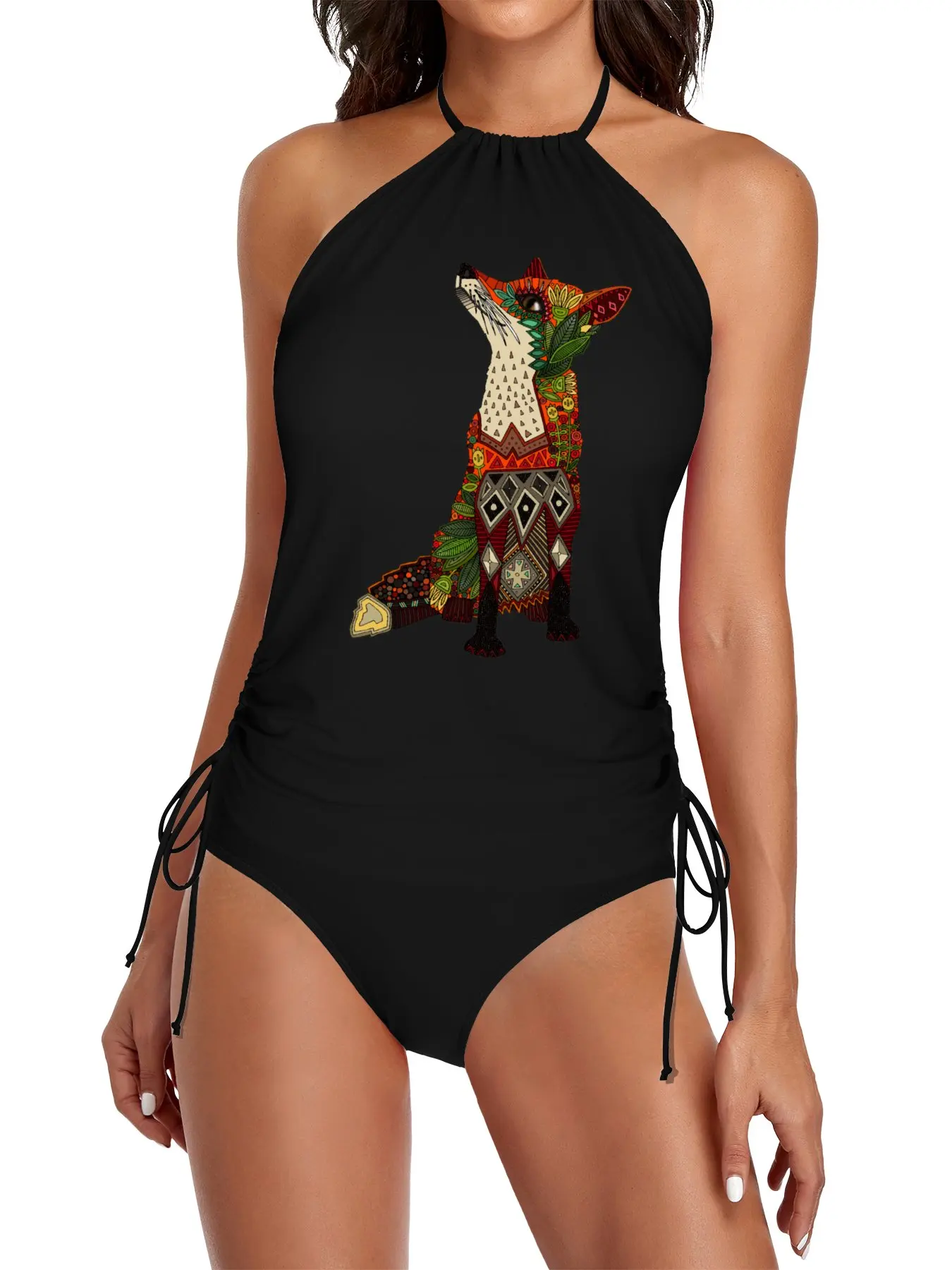 

floral fox Split Swimsuit Set Swimsuit women's beach Summer woman outfit bathing suit woman women's swimwear