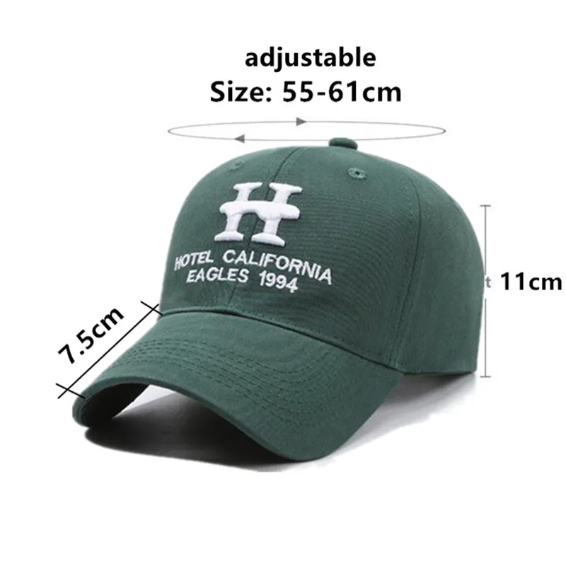 New Washed Cotton Baseball Caps For Men Personality Embroidery Hip Hop Party Hats Camping Fishing Hat Women's Hat Snapback Cap