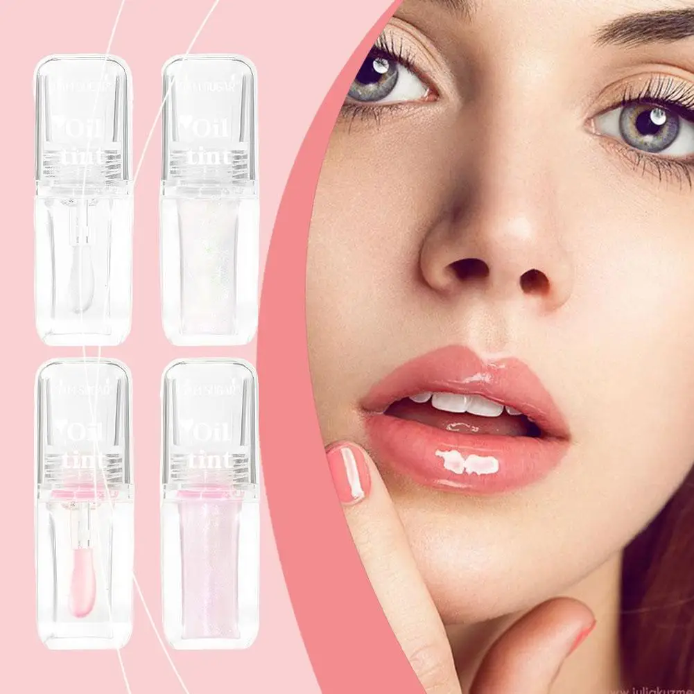Warm Change Lip Oil Feuchtigkeitsspendendes Gelee-Lippenöl Lang anhaltende feuchtigkeitsspendende flüssige Lippen Feuchtigkeitsspendende schimmernde glatte B7T8