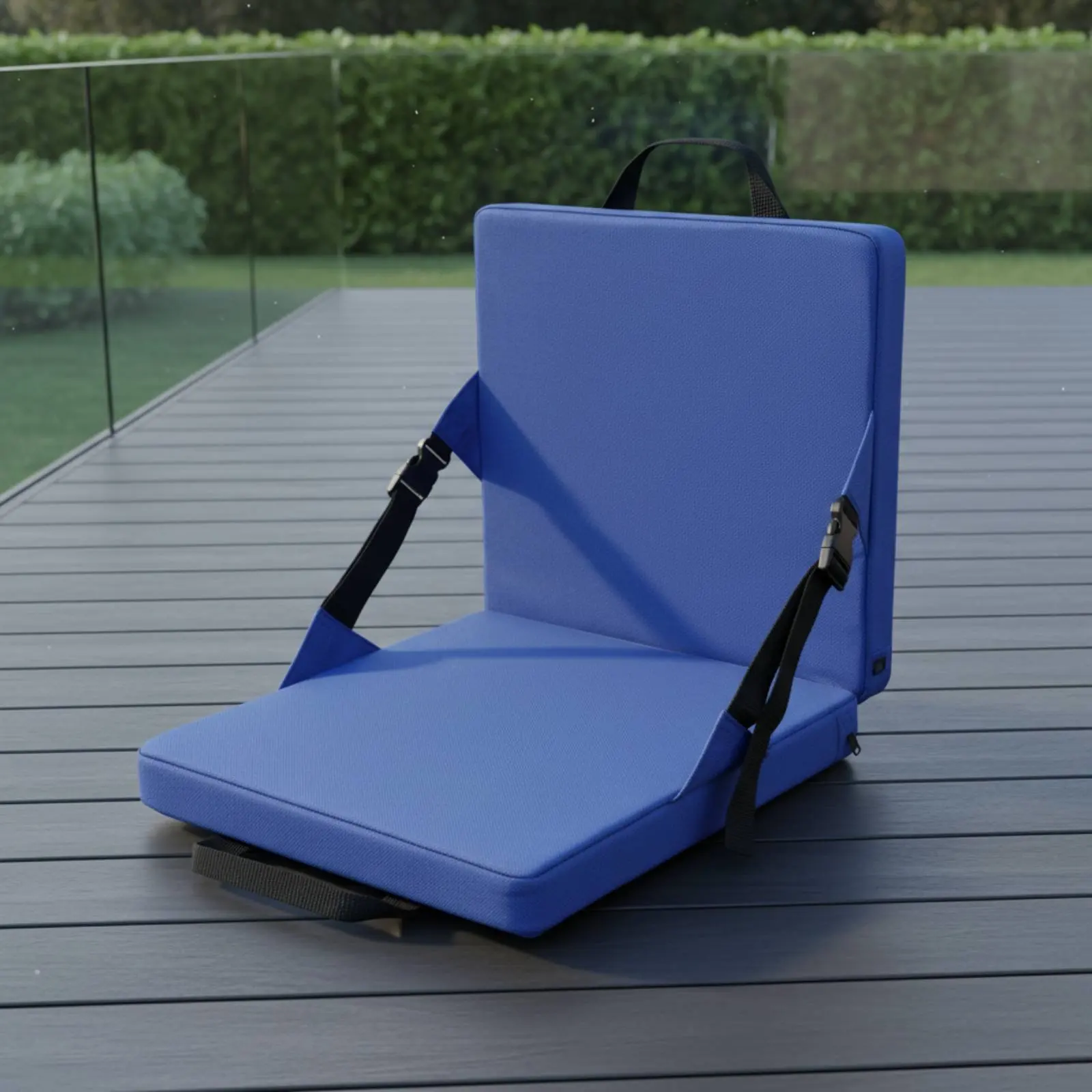 

Folding Bleacher Chair with Supportive Backrest Foldable Portable Reclining Stadium Seat Portable Stadium Seat with Supportive
