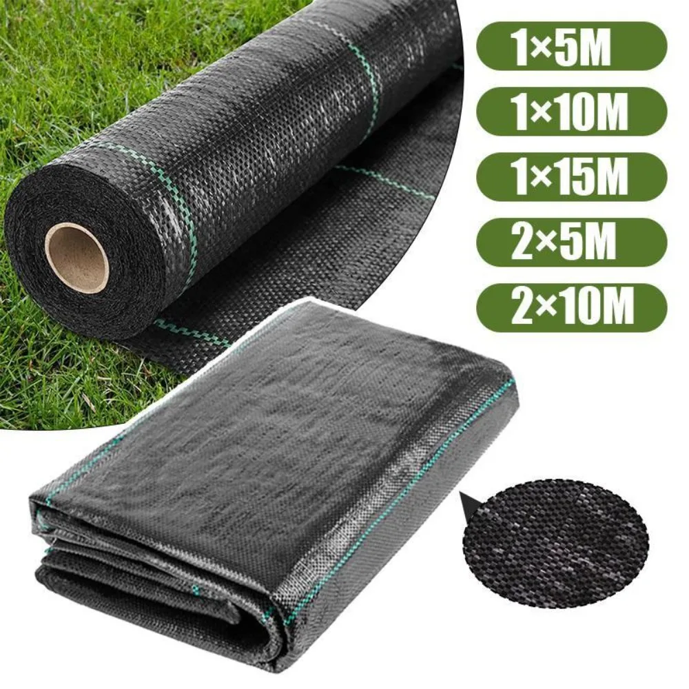 Grass Proof Cloth PP Garden Weed Barrier Cloth Breathable Grass Proof Net Geotextile Greenhouse Weed Control Mat