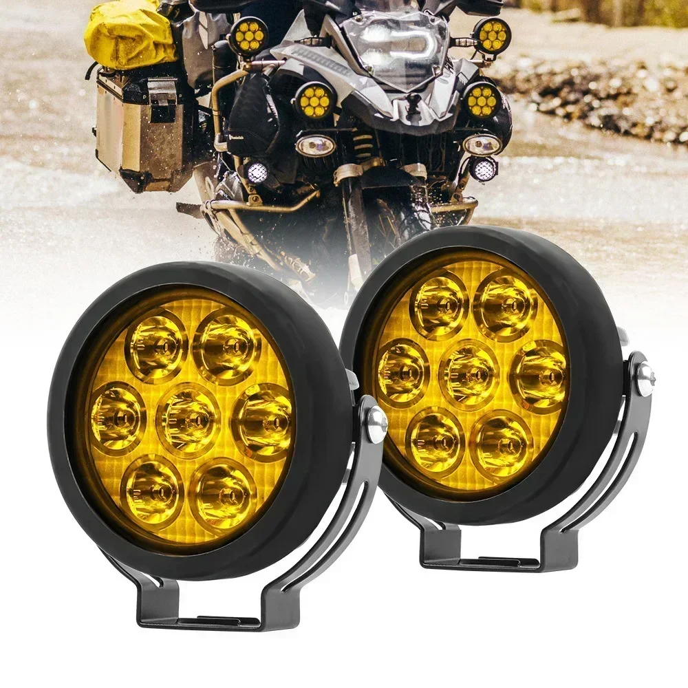 4.5 Inch 120W High Bright LED Spotlight Work Fog Light Motorcycle Explorers Offroad 4x4 ATV Accessories Two-color Searchlight