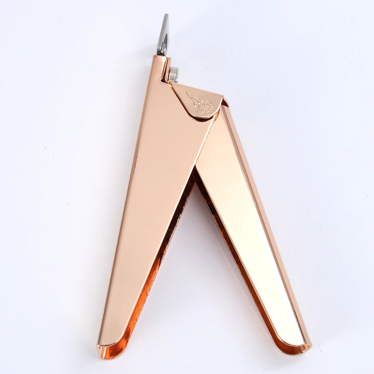 

1pc Stainless Steel Titanium Coated U-Shaped Nail Clippers 9.2Cm For Fake Nails Manicure Tool Nail Cutter Trim File Kit
