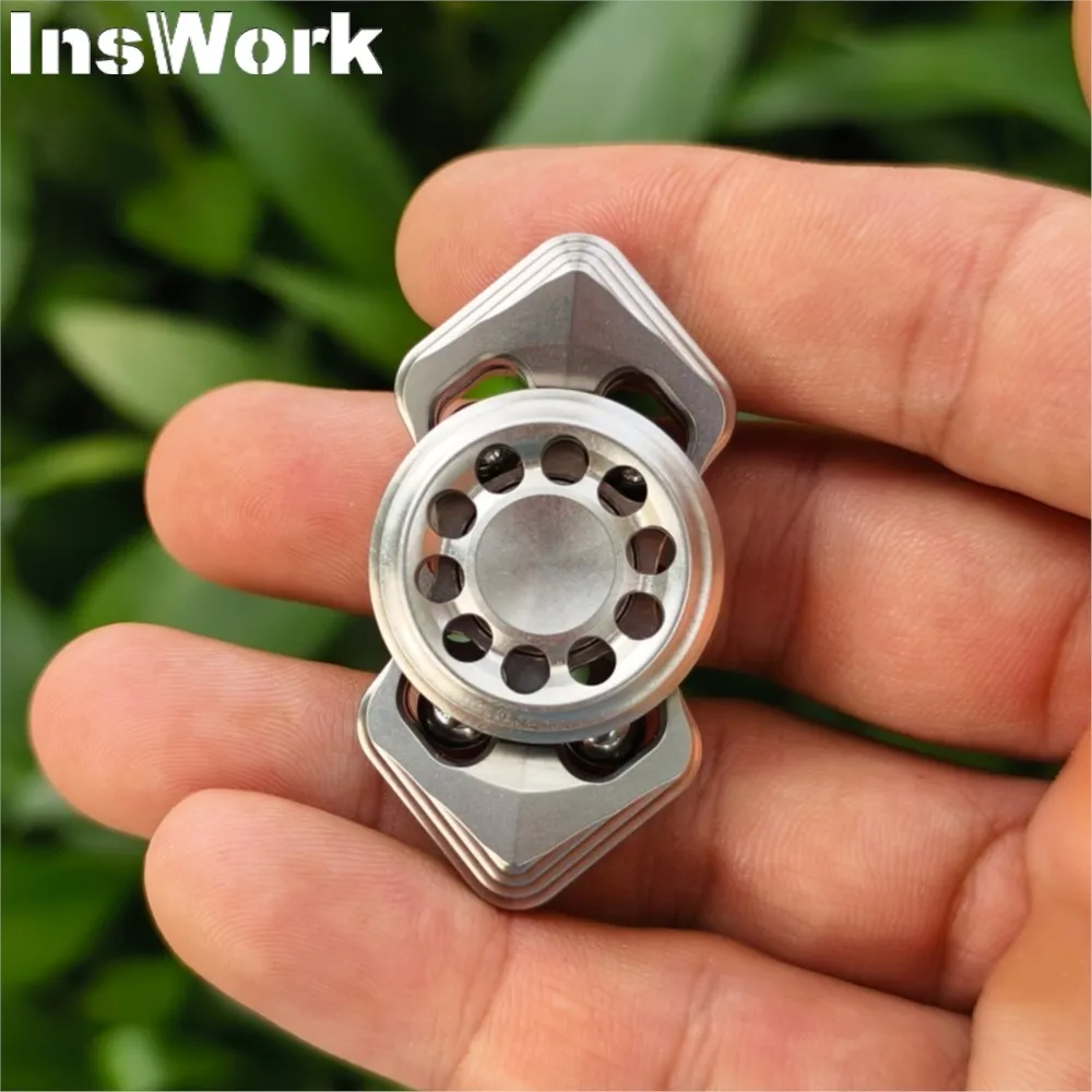 YHEDC Inktvis Tweebladige Vingertop Gyro Stress EDC Fidget Speelgoed Vingertop Gyro Stress Relief Speelgoed Bureau Gyroscoop