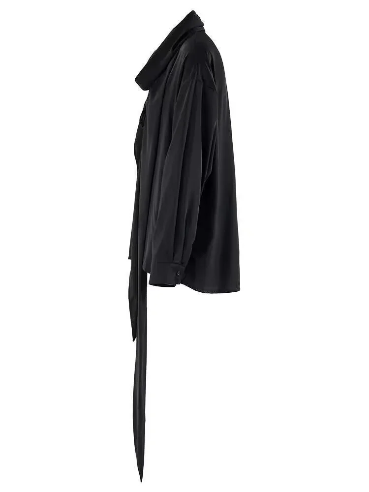 SuperAen, женская рубашка с длинными рукавами, весна-осень 2024, новый дизайн, нишевая полая верхняя рубашка с вышивкой