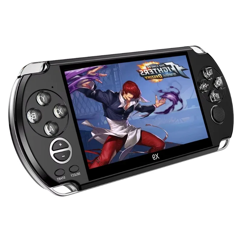 B-M Video Retro Game Console X9 PSVita Handheld Game Player for PSP Viat Retro Games 5 inch Screen TV Out with Mp3 Movie Camera