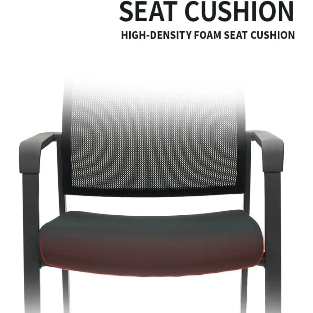 Waiting Room Chairs with Arm Upholstered Fabric Seat for Office Conference School Church,(4 Pack), School Chairs