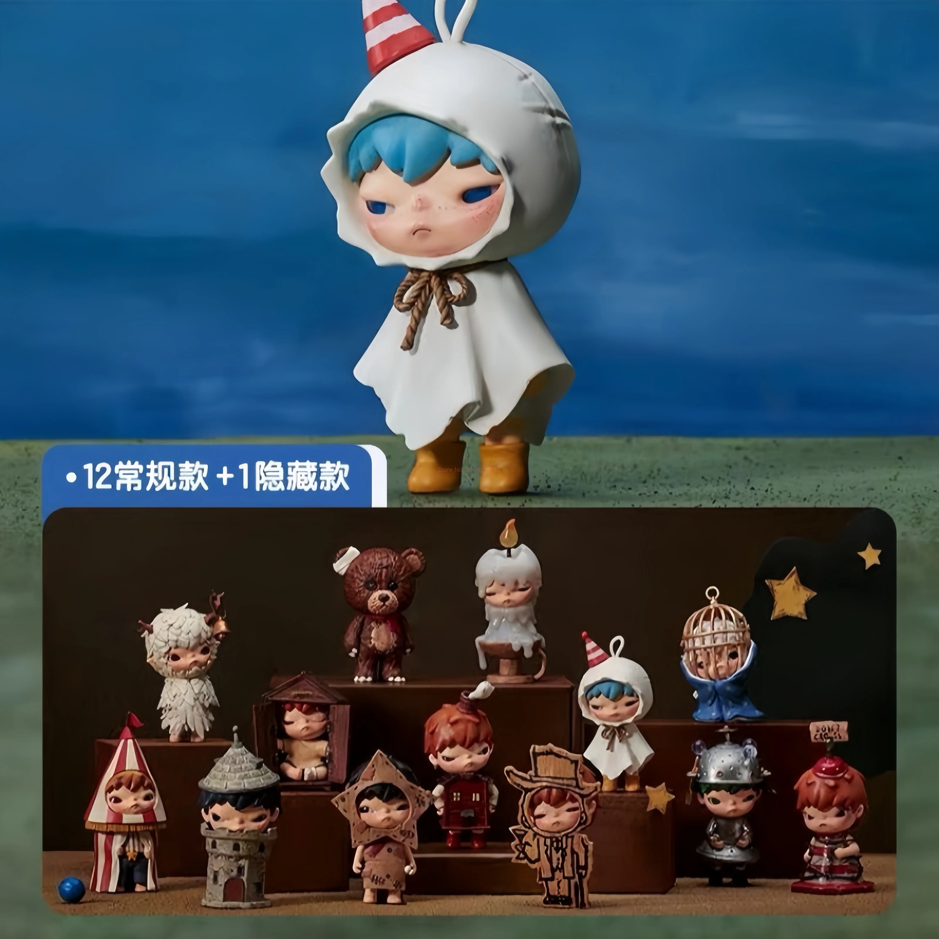 Figura de la serie Hirono Shelter, colección de figuras de acción Hirono auténticas, modelo de Pvc, decoración de escritorio, juguete ornamental, regalo de Navidad, novedad de 2024