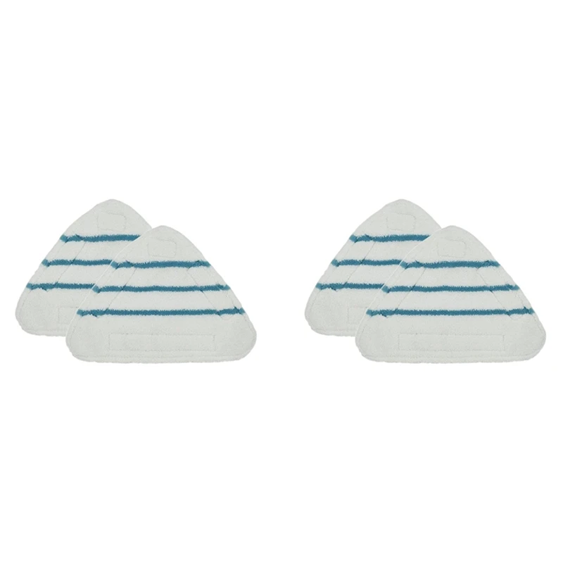 4Pcs Steam Mop Replacement Pads Triangle Washable Cloth Microfiber Steam Mop Pads Mop Head Pad Steam Mop Replacement