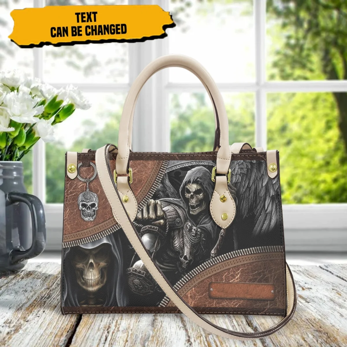 Gothic Style Handbags for Women Skull Pattern Fashion Leather Ladies Totes Shoulder Bags Woman Casual Small Crossbody Bags Mujer