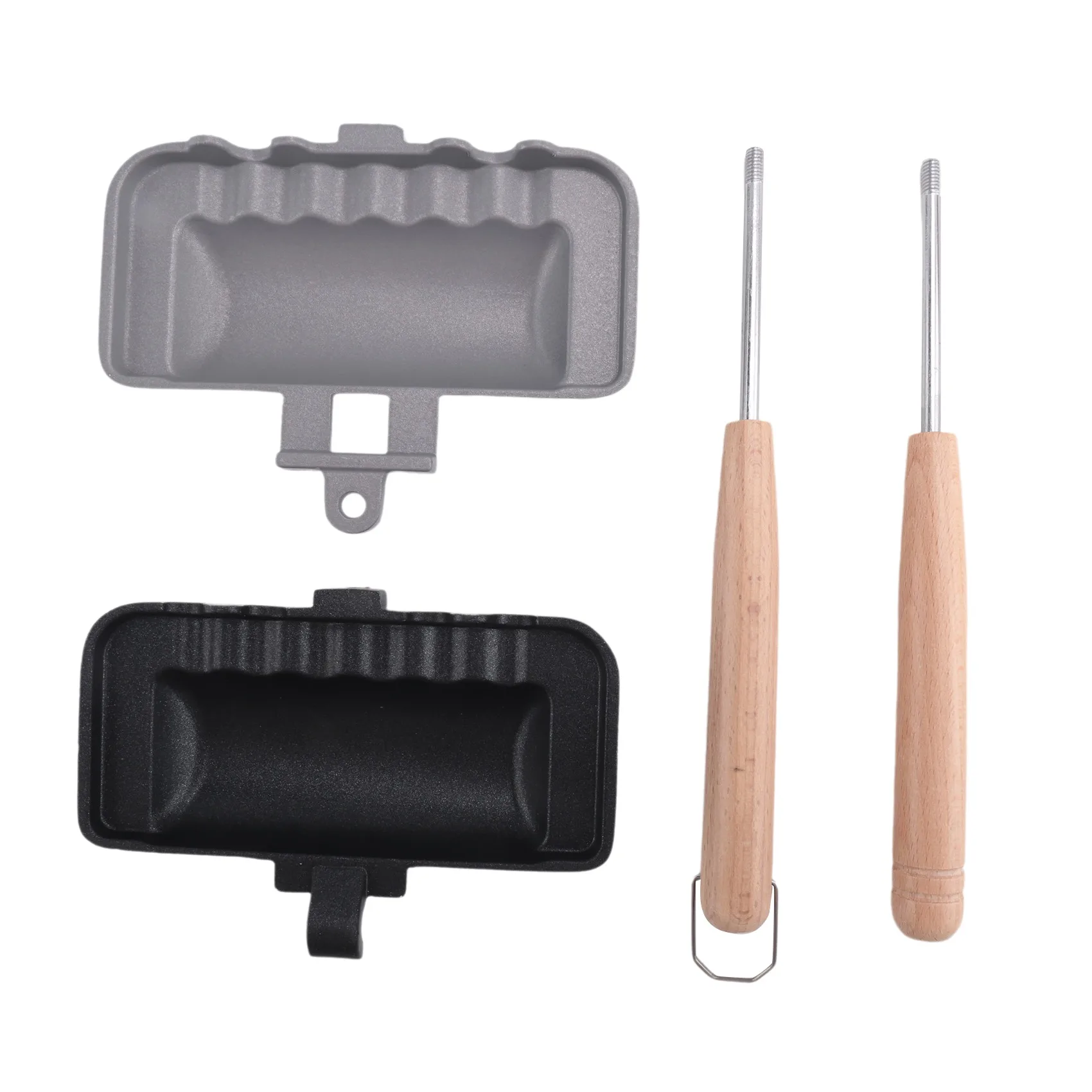 NN89R Sandwichera caliente, tostadora para perritos calientes, sartén para hornear sándwiches de doble cara, sartén de doble cara, para hacer queso a la parrilla