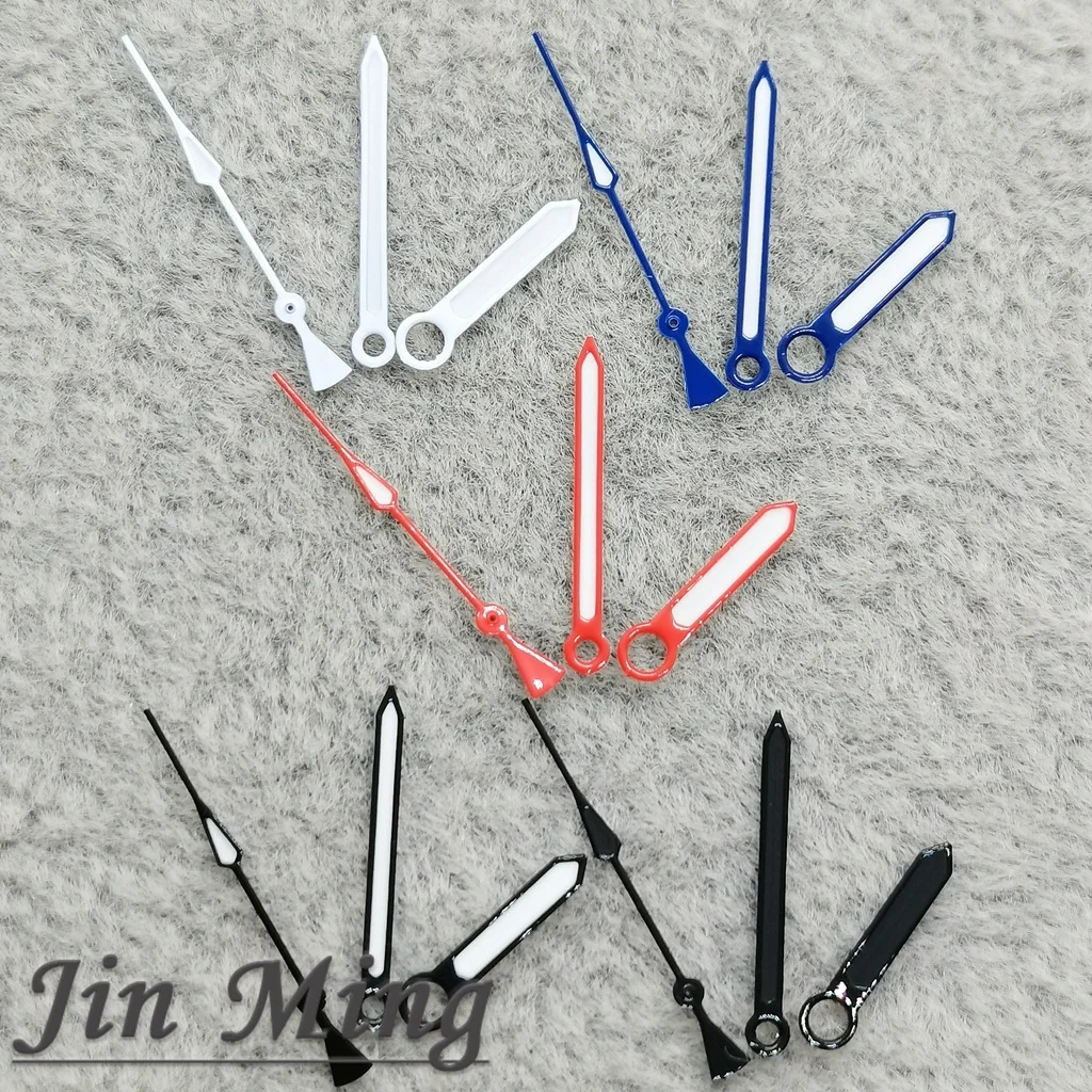 Hohe Qualität Uhr Hände 12,5*12*8 Grün Leuchtend Rot Weiß Blau Für NH35 NH36A 7S26 7S36 4R35 4R3 Bewegung Uhren Zubehör