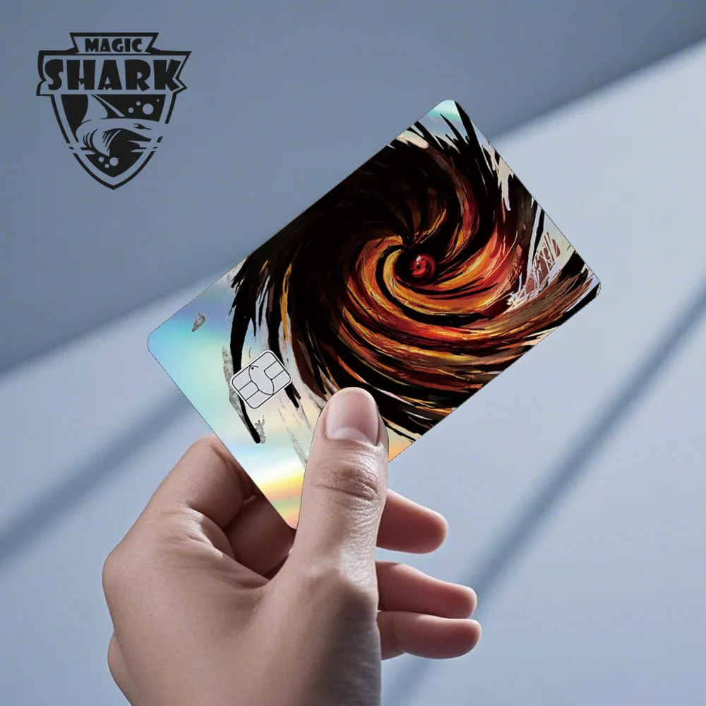 حار بيع أنيمي ساسوكي كاكاشي الليزر الثلاثية الأبعاد الخصم البنك بطاقة الائتمان فيلم غطاء الجلد ملصق