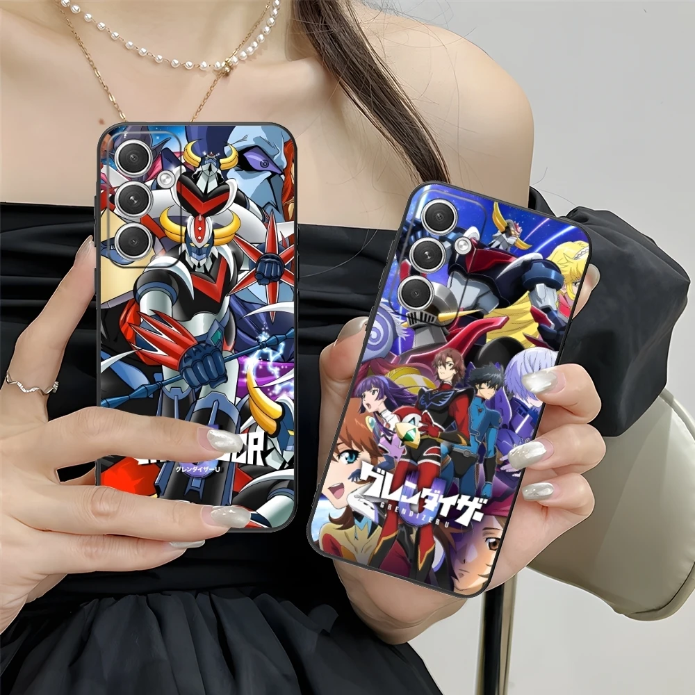 Colour Grendizer U Mobile Cell Phone Case for Samsung M55 35 15 54 34 14 33 23 13 42 32 22 F55 23 12 5G Black Phone Cover Shell