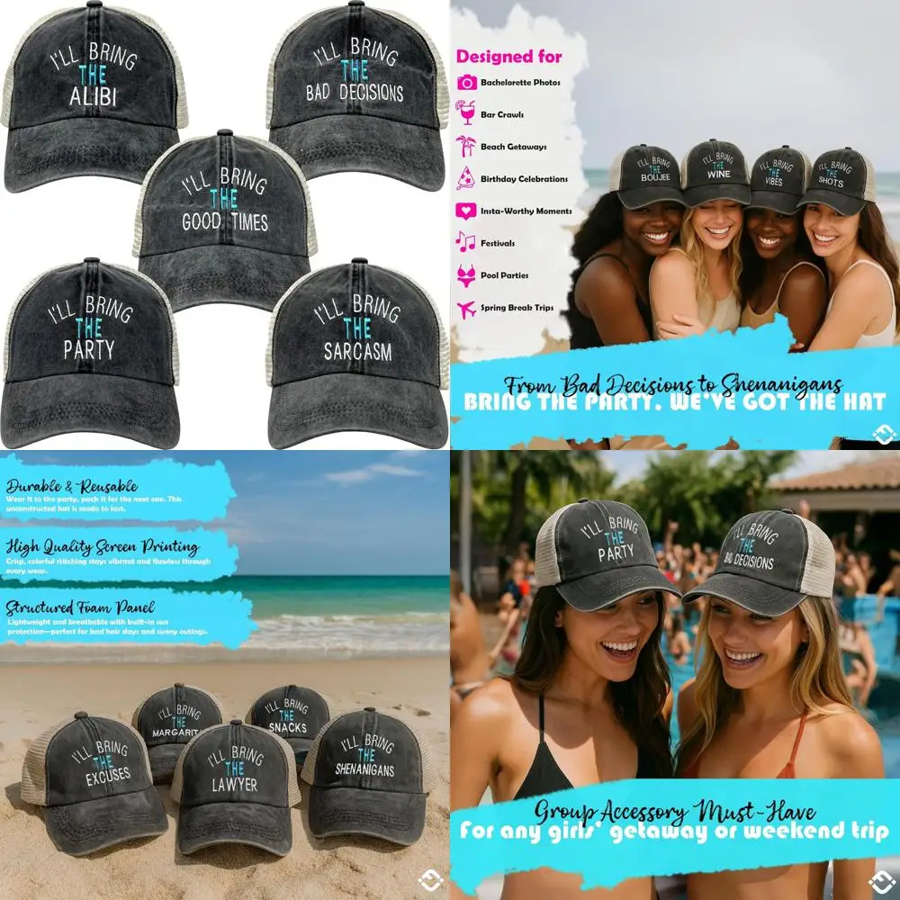 

Женские бейсболки для свадебной вечеринки — шляпа девичника, идеально подходят для свадебных аксессуаров