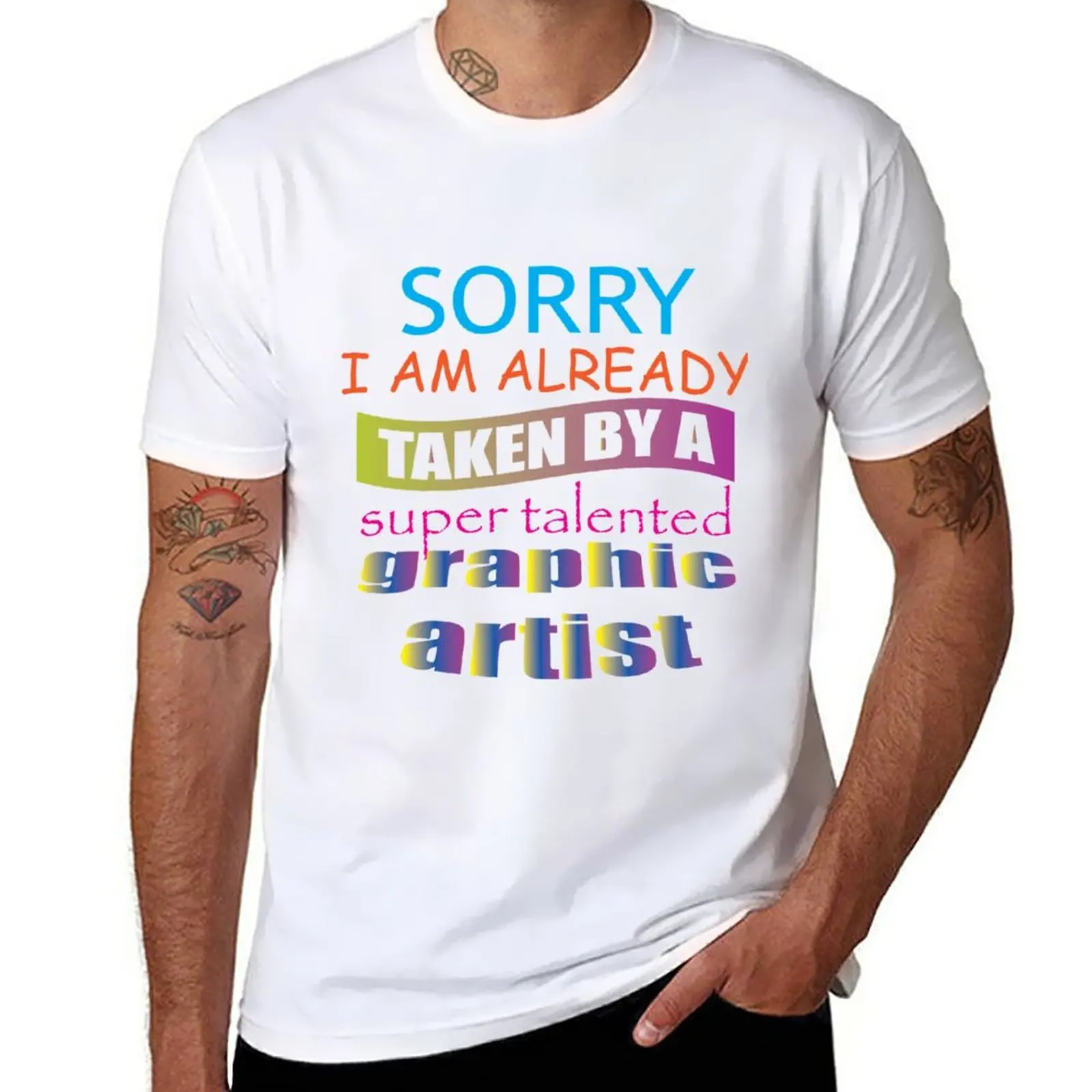 New Sorry, I am already taken by a super talented graphic artists. [Facebook Shirts] T-Shirt korean fashion t shirts men