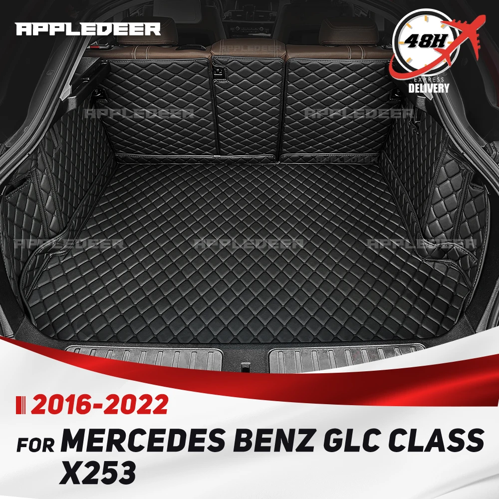 

Для Mercedes Benz GLC Class X253 2016-2022 авто полное покрытие коврик для багажника автомобильный защитный коврик грузовой вкладыш аксессуары для интерьера