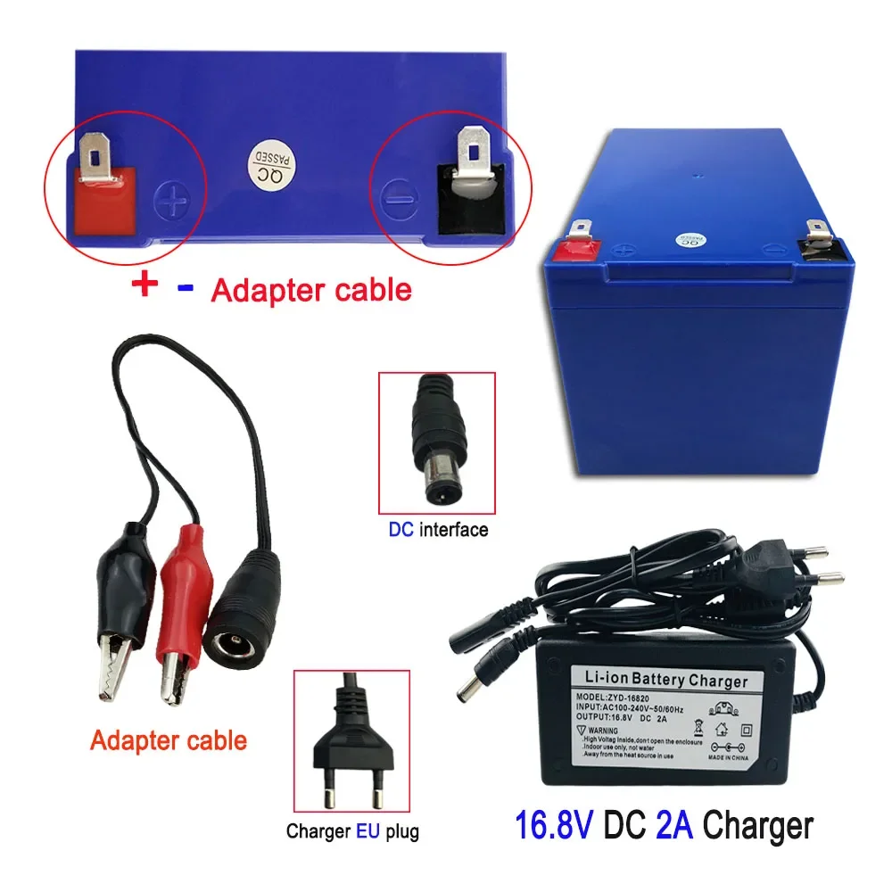 리튬 이온 배터리, 농업용 스프레이, 스테레오, 야외 태양광, 어린이 전기 자동차 등, 충전기, 14.8V, 20AH, 4S5P