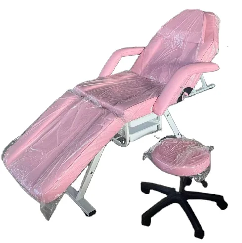 White Manual Eyelash Massage Table, Spa Facial Lash Chair, Beauty Bed, Factory Price