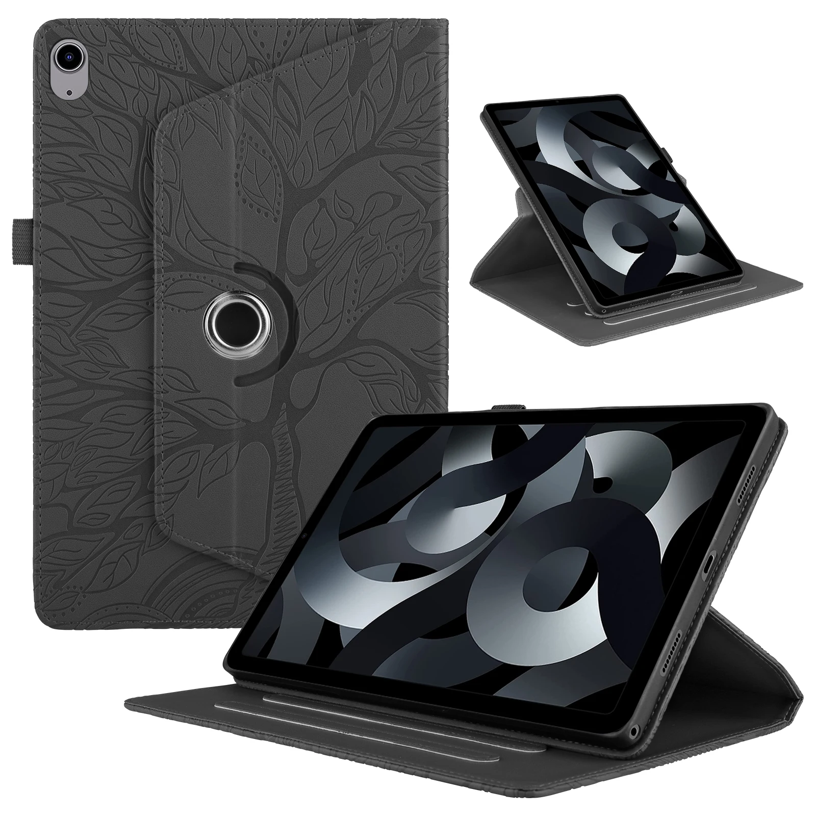 

Rotation Case For iPad 2024 2025 Air Pro MINI 3 4 5 6 7 8 9 10th Generation 10.9 10.2 11 12.9 13 inch Tree Pattern Leather Cover