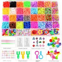 4300pcs+ 32Colour Vibrant Color Rubber Band Assortment Loom Bands- Beading Kits for Making Unique Bracelets, Bangles, and Crafts