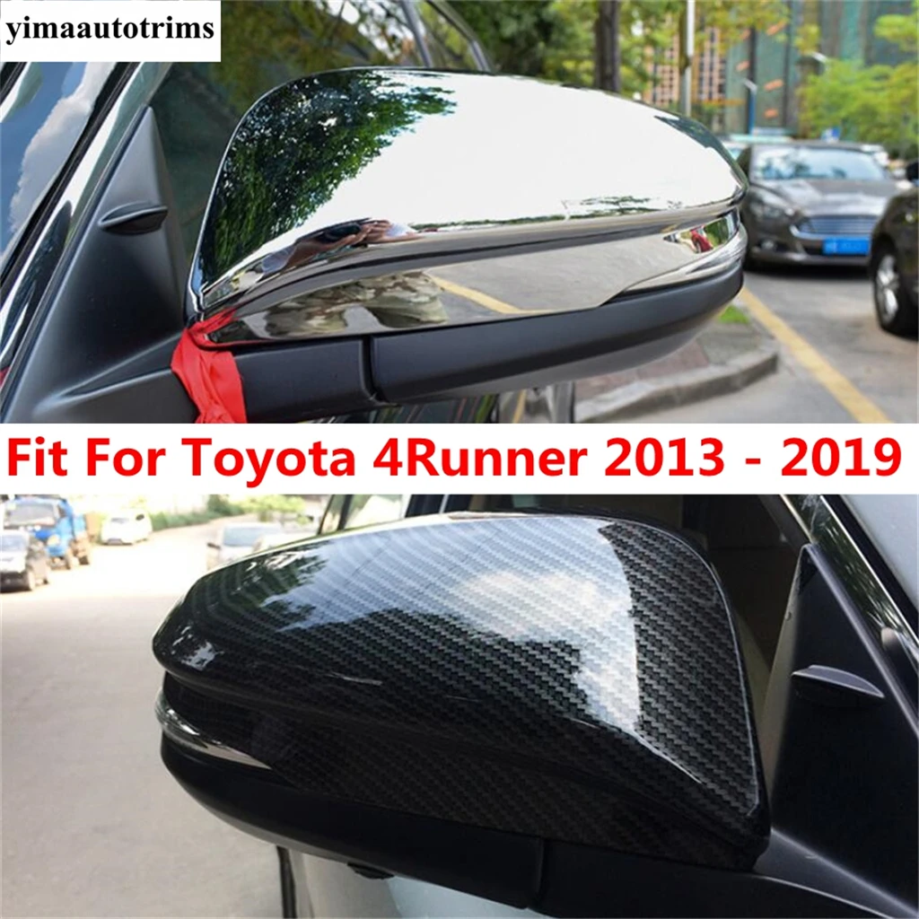 

Side Rearview Mirror Shell Decoration Cover Trim For Toyota 4Runner 2013 - 2019 ABS Chrome / Carbon Fiber Accessories Exterior