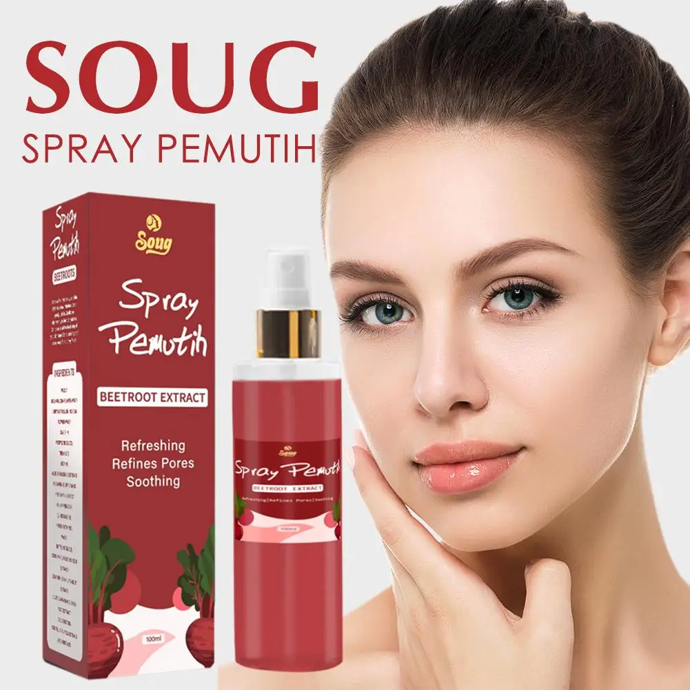 

100ml Soug Face Facial Toner Organic beet Petals Essence Elastic Skin Moisturizing Pores Shrink Refresh Serum Care H3X9