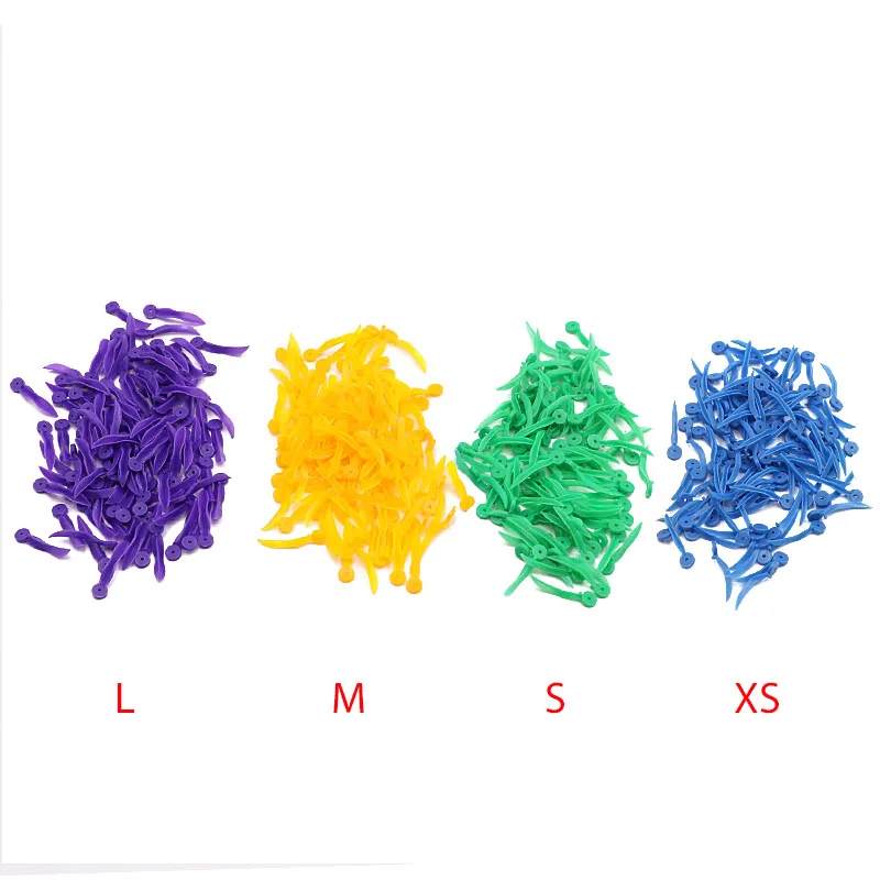 300pcs Dental Tooth Gap Wedges With End Circular Holes Plastic Wedge Dentistry Accessories Medical Tools XS/S/M