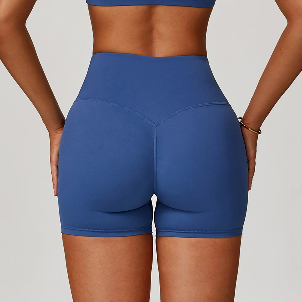 

Women's Sports Yoga Shorts High Waist Hip Lift Fitness Running Cycling Quick Dry Breathable Yoga Women's Impact Yoga Shorts