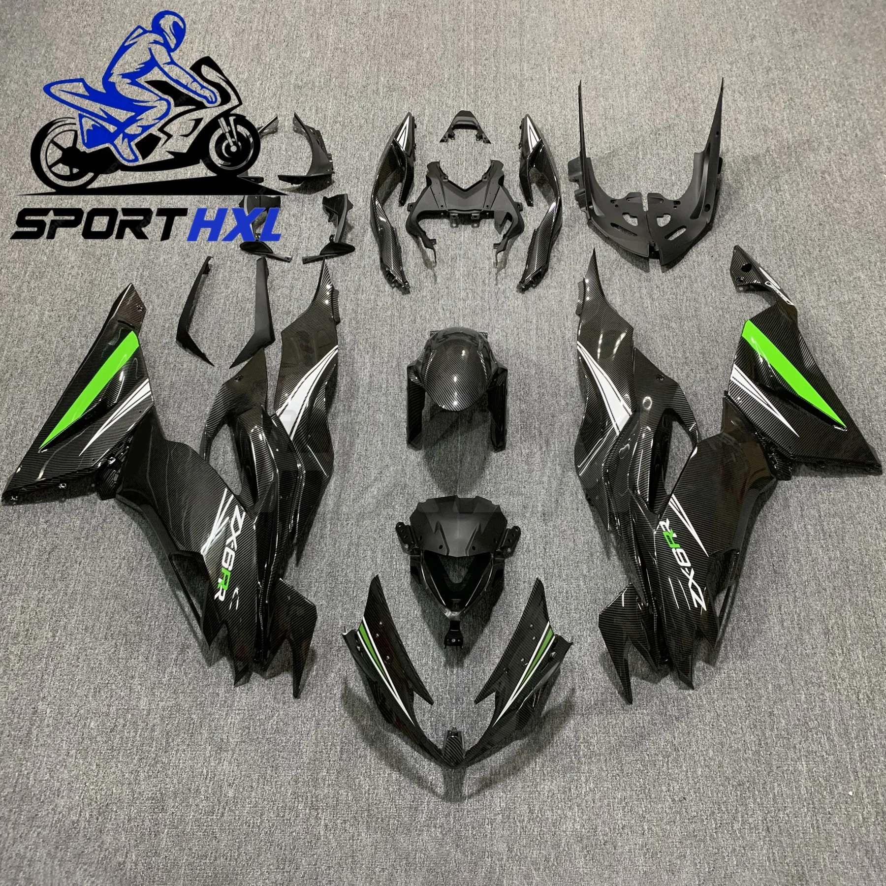 

Motorcycle Full fairing kit For Kawasaki ZX6R 636 2019 2020-2023 Bodywork fairing kit Fairing kit Customized ABS