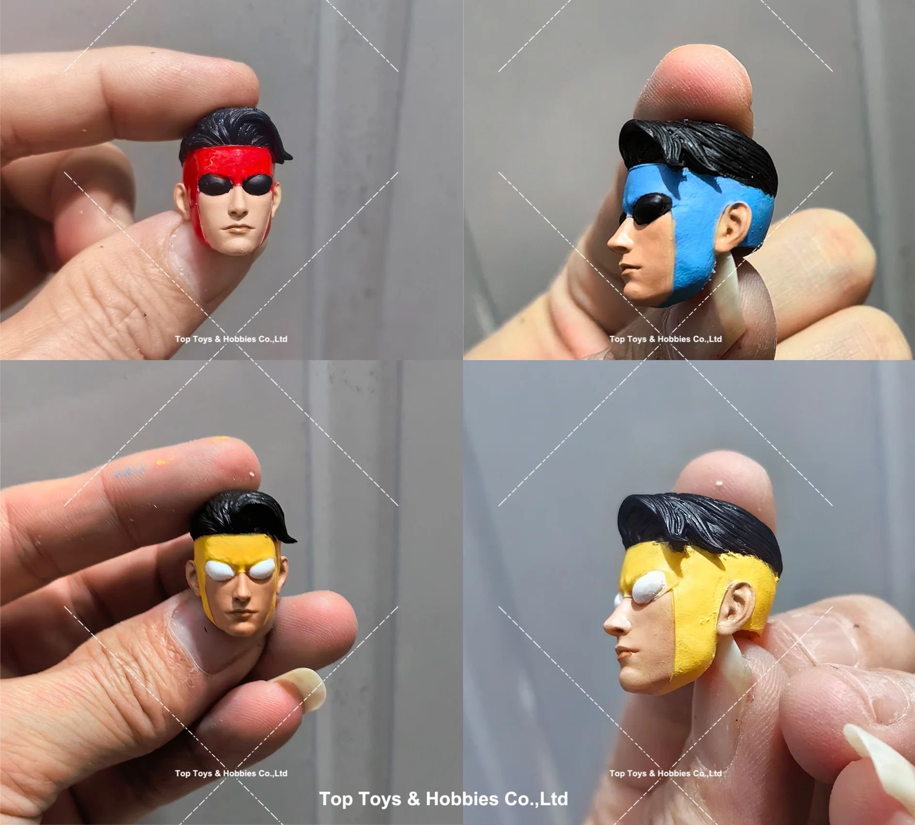

1/12 1/6 Scale Anime Invincible Boy Head Sculpt Hero Characters Carved Model For 6" Male Action Figure Body Dolls Toys