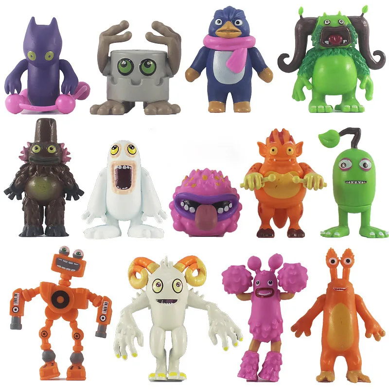 My Singing Monster Figure Set Toy Singing Monsters Figurines Plastic Toys Doll Figuras Wubbox Action Figures Maw Christmas Gifts