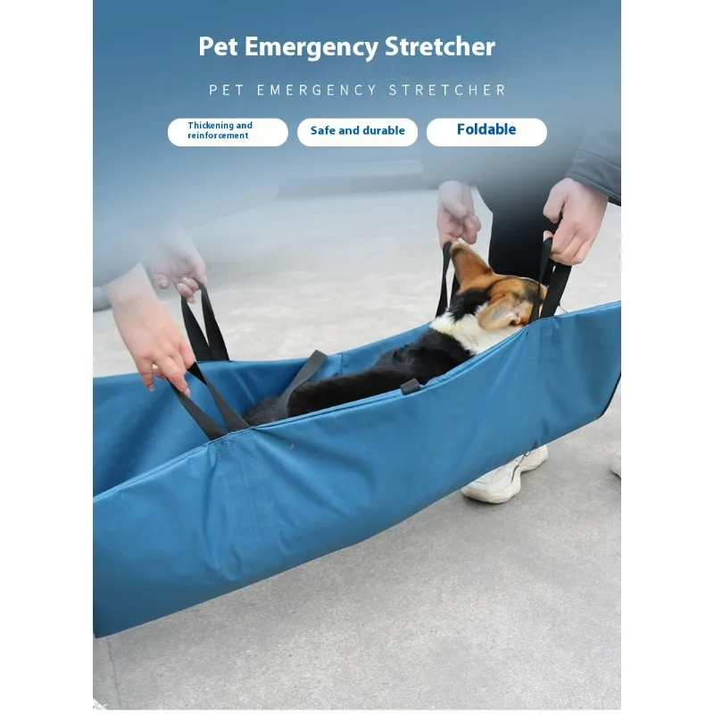 

Emergency Pet Stretcher Foldable Portable Rescue Carrier for Injured Dogs Cats Heavy Duty Durable First Aid Support