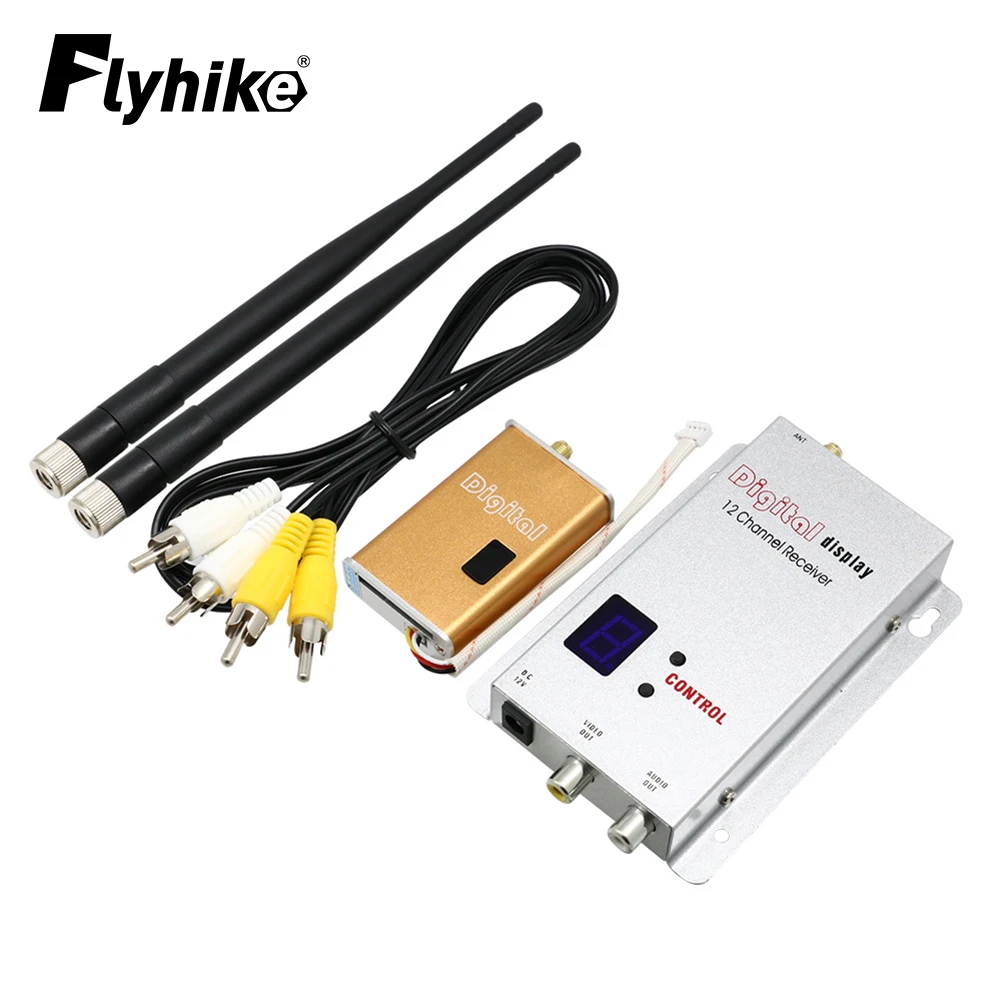 FPV 1.2G 5000mW 5W FPV Video Sender 1200Mhz Audio Video Wireless Transmitter / 1.2G 12CH Receiver for Rc FPV