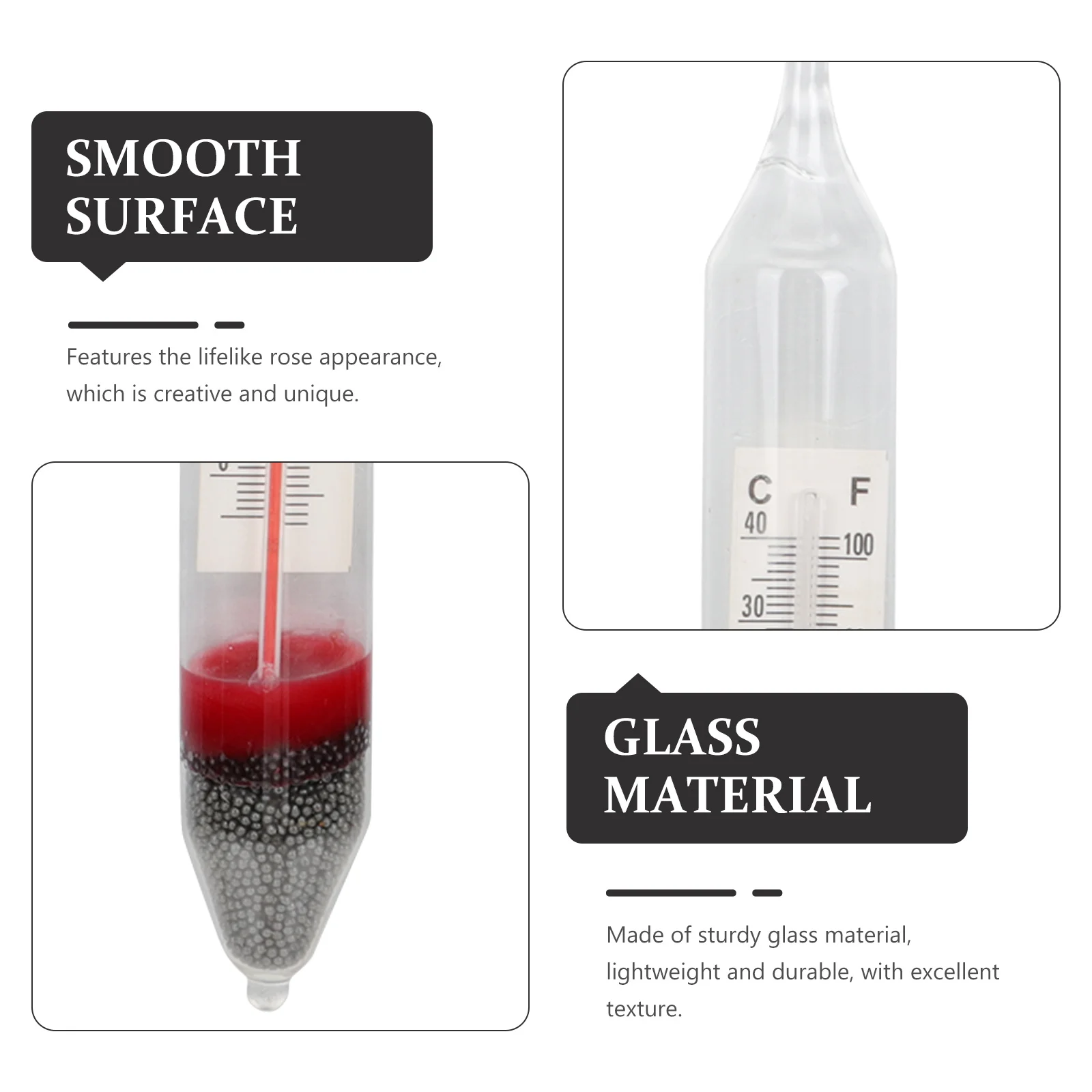 

High Precision Salinity Hydrometer Glass Densitometer for Aquarium Salt Water Gravimeter Professional Test Tool